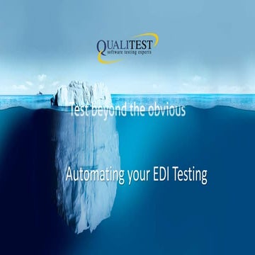 Automating your EdI Testing in Healthcare | QualiTest Group
