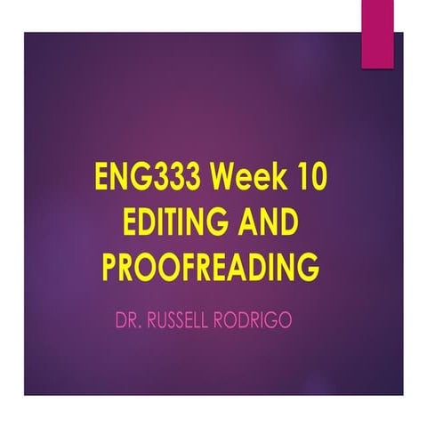 Editing and proofreading | PDF