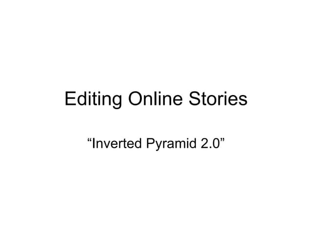 Editing Online News