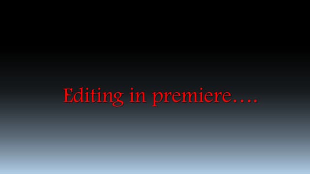 Editing in premiere powerpoint of screenshots