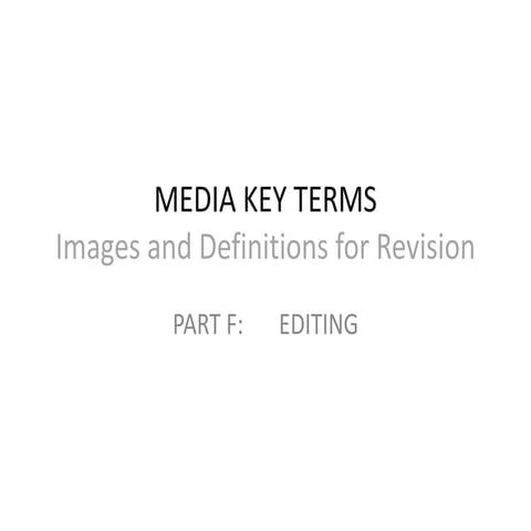 Editing key terms