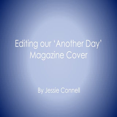 Editing our ‘Another Day’ magazine cover