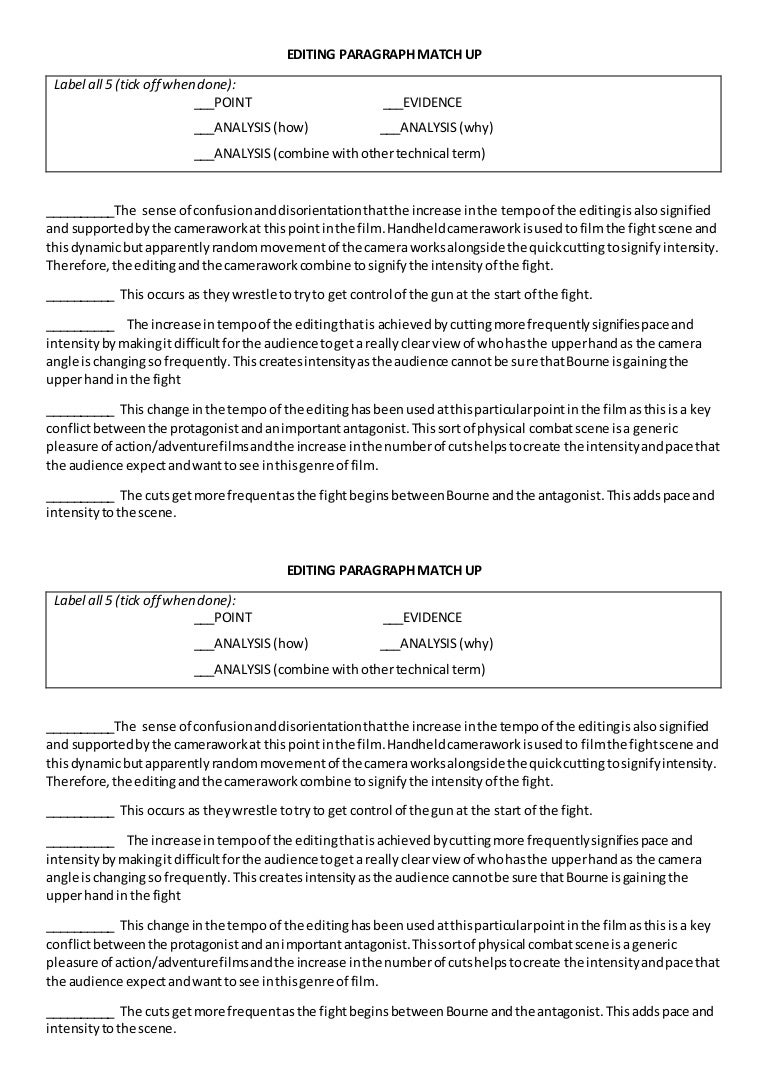 Proofreading a paragraph image