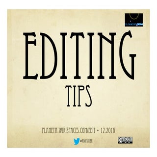 Editing tips