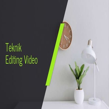 Materi Teknik Editing video