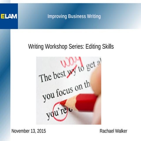 Writing editing in English for Refine The content, coherence ...