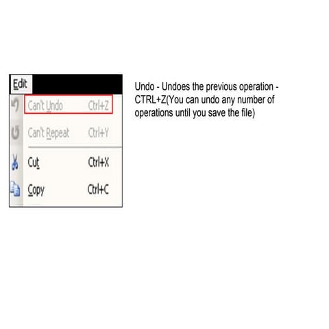 Excel Menu | PPT