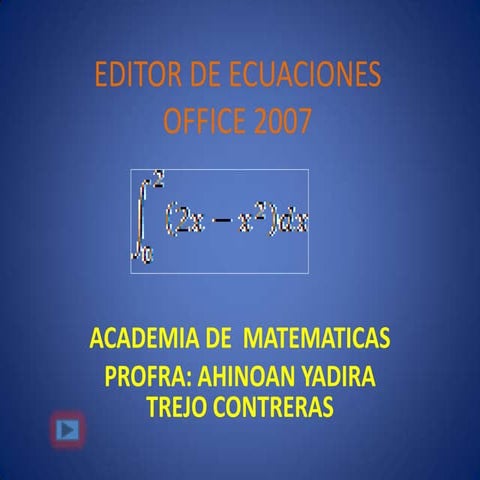 Editor de ecuaciones