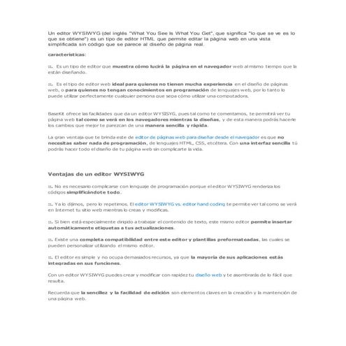 Que son los editores WYSIWYG ? , 