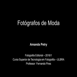 Fotografia Editorial - Fotógrafos d...