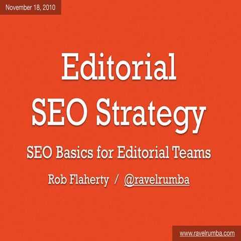Editorial SEO Strategy | PDF