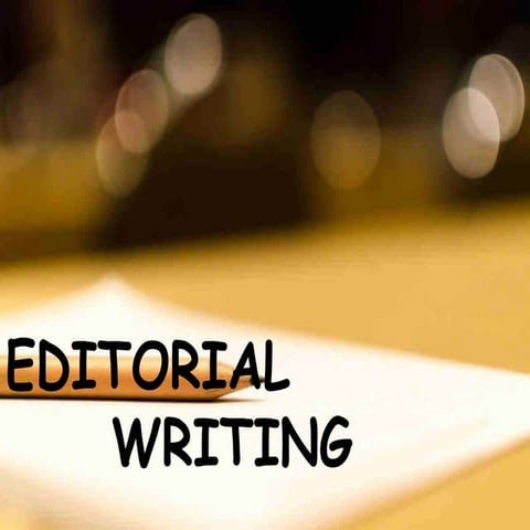 Editorial writing