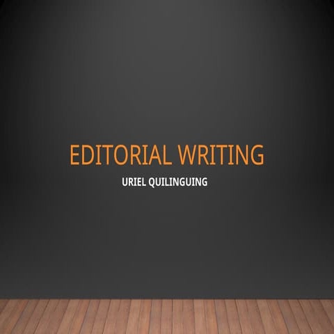 Editoria writing fir campus journalism fir elementary