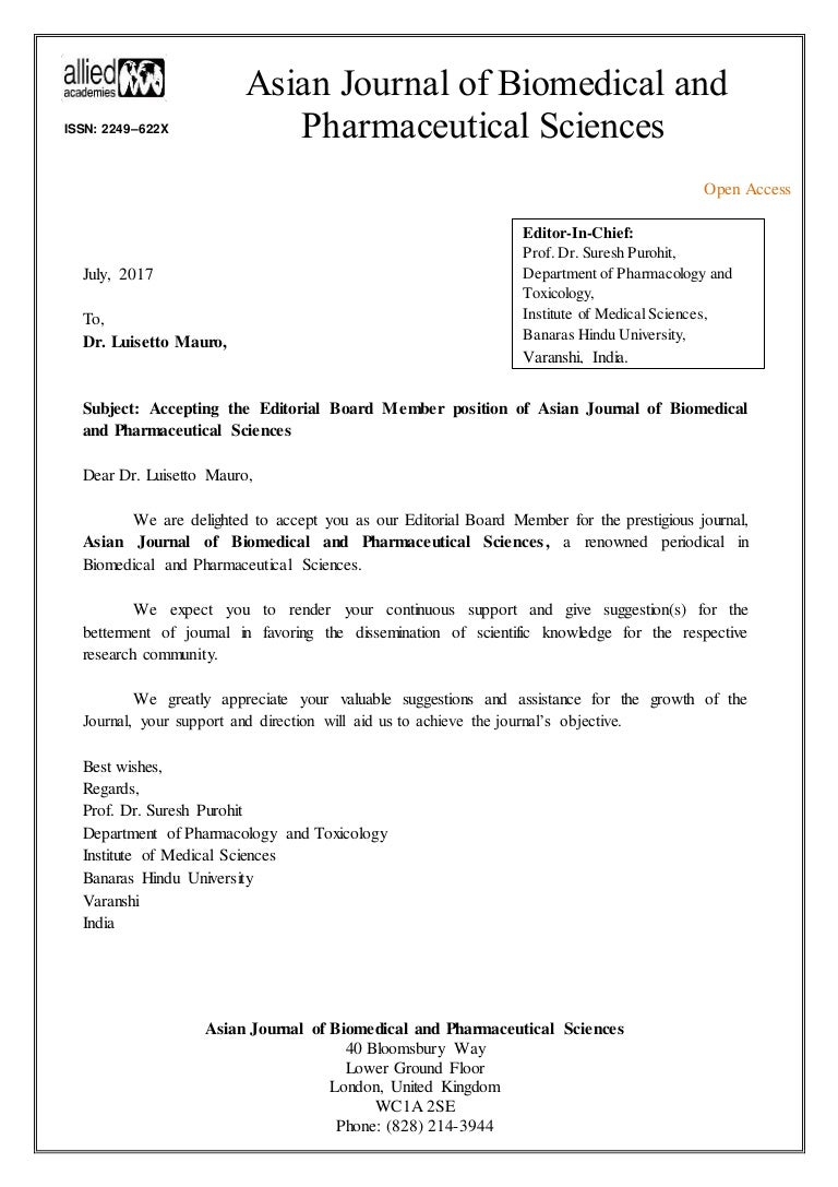 editorial acceptance letter luisett m 2017 asian journal cover letter for admission in university