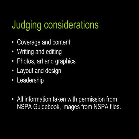 Editorial leadership 2012 part 1