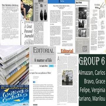 Editorial Writing report of Aldersgate College Incorporated