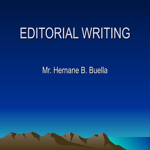 Editorial Writinghernan