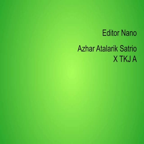 Editor nano