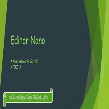 Editor nano (refisi)