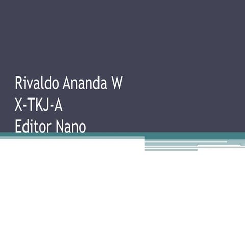 Editor nano