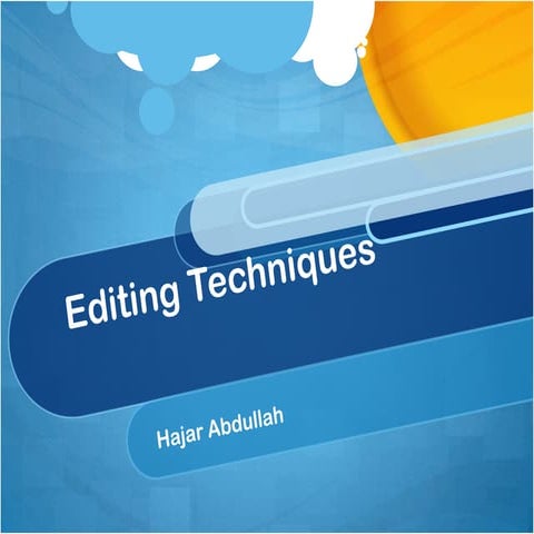 Edit techinques