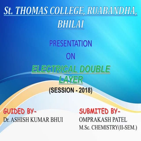 Electrical double layer