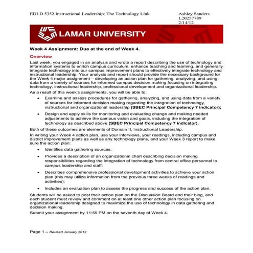 Edld 5352 Week 4 Assignment