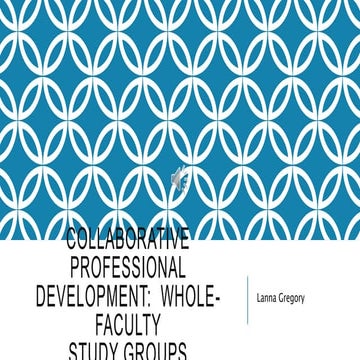 wfs- whole faculty study groups 