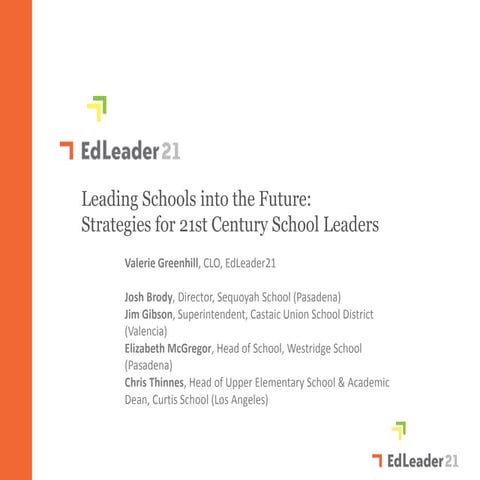 EdLeader21 Panel at CAIS Southern Regional Meeting | 030314