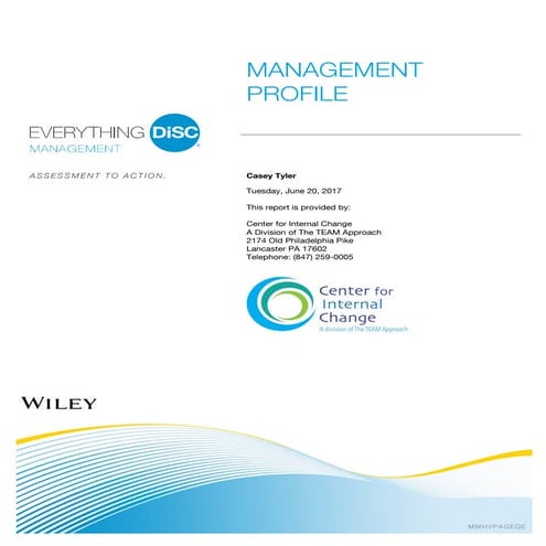 Everything DiSC® Management Profile