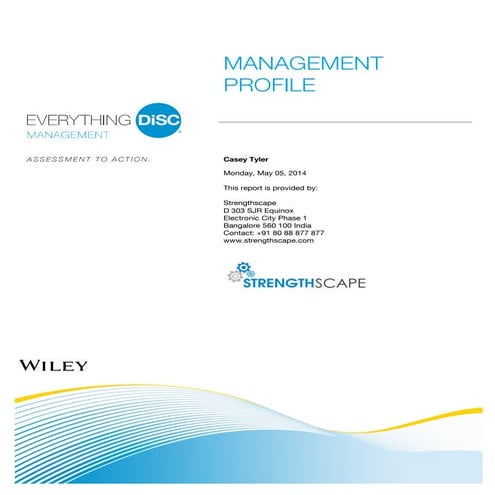 Everything DiSC management sample report 