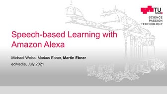 Speech-based Learning with Amazon Alexa