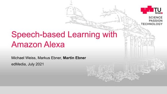 Speech-based Learning with Amazon Alexa