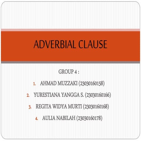 Adverbial Clause