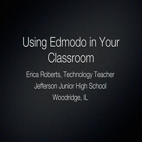 Edmodo in Your Classroom