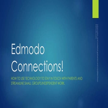Edmodo connections final!