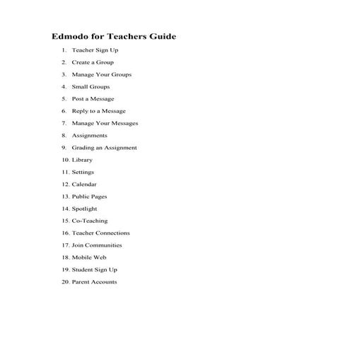 Edmodo For Teachers Guide