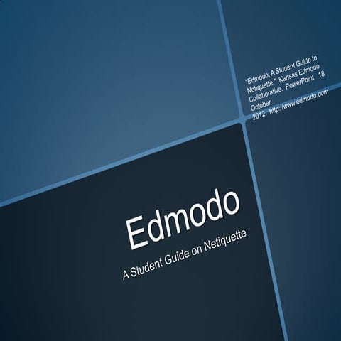 Edmodo Netiquette
