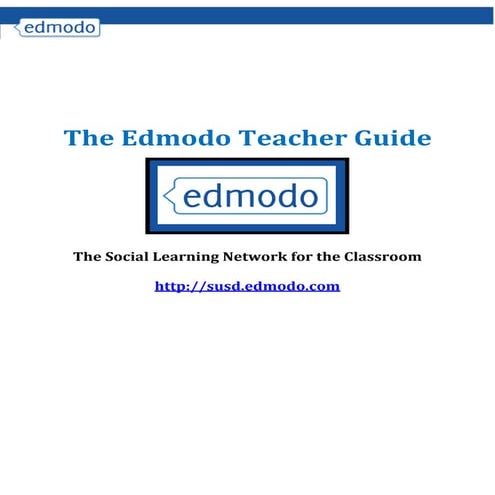 Edmodo teacher guide