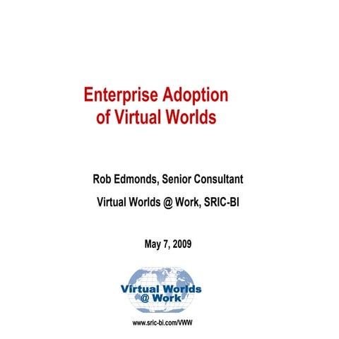 Virtual World Tutorial for I/ITSEC | PPT