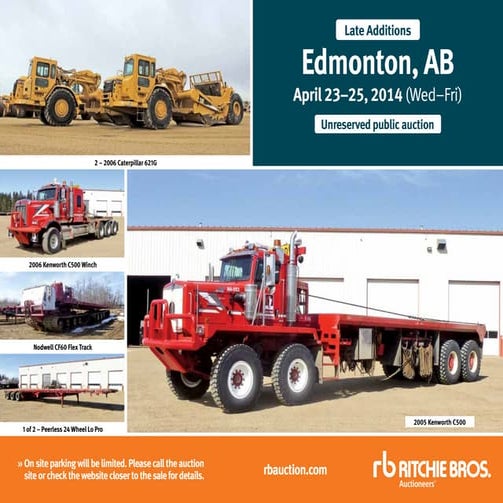 Ritchie Bros Auctioneers - Upcoming Australian Auctions Brochure | PDF