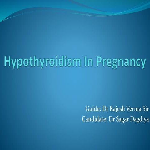 Thyroid disorders in pregnancy