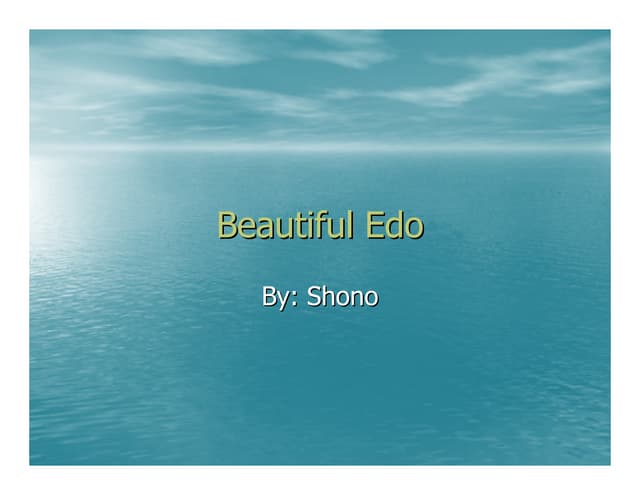 Beautiful Edo
