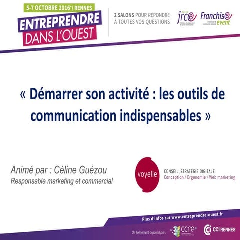 Edo2016  démarrer son activité les outils de communication c. guezou