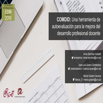 COMDID: Una herramienta de autoevaluación para la mejora del desarrollo profe...