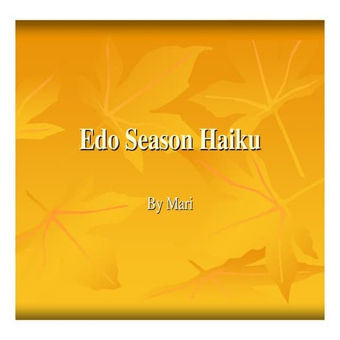 The Season of Edo