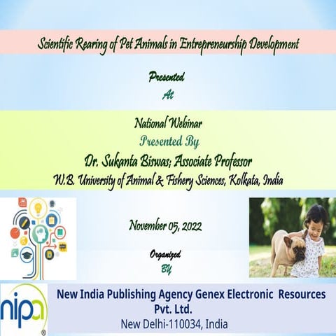 Entrepreneurship development through pet animals rearing | PPT
