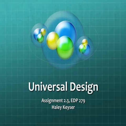 Universal design | PPTX