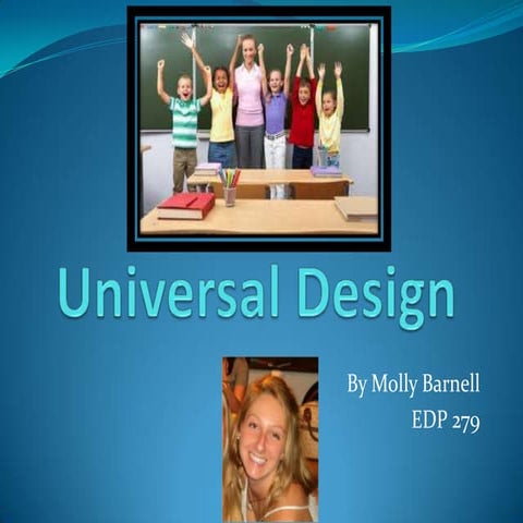 Universal design for learning | PPTX
