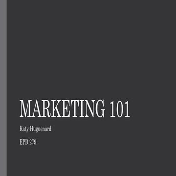 Marketing 101 Lesson Plan
